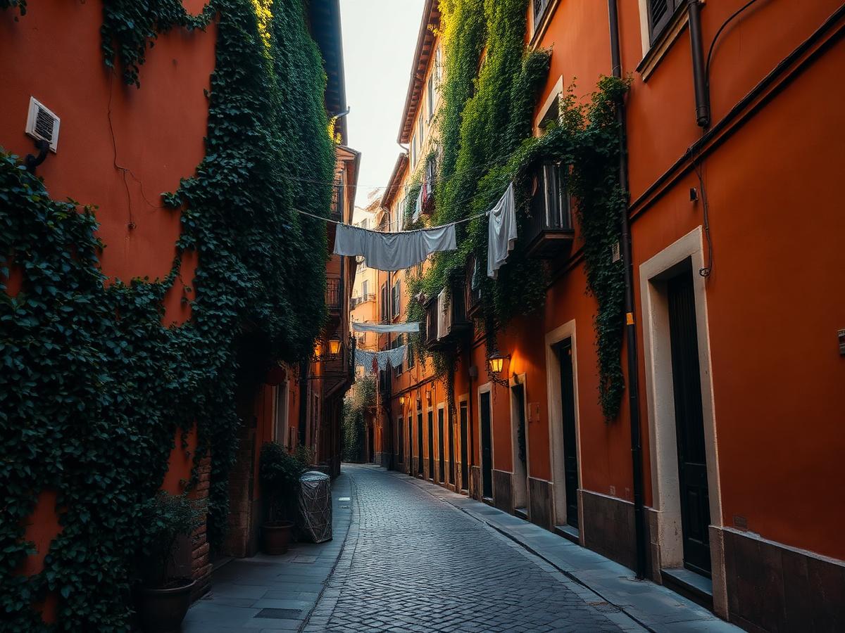 A quiet Trastevere lane